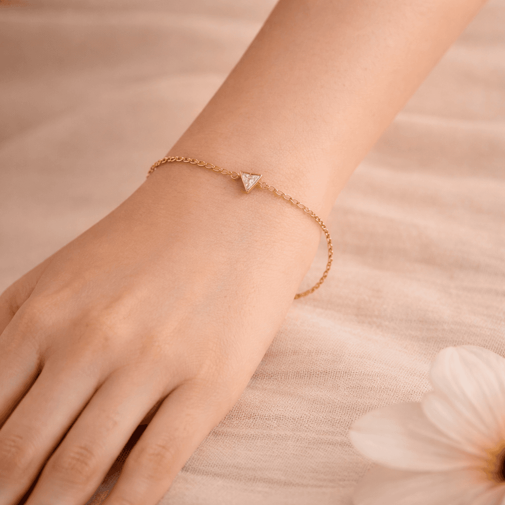 Triangle Spark Minimal Bracelet - View 1