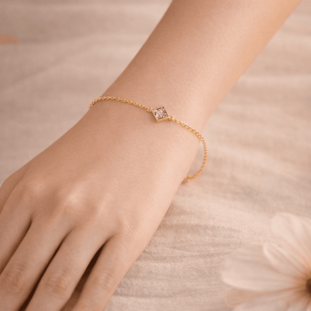 Square Blush Spark Bracelet - View 1