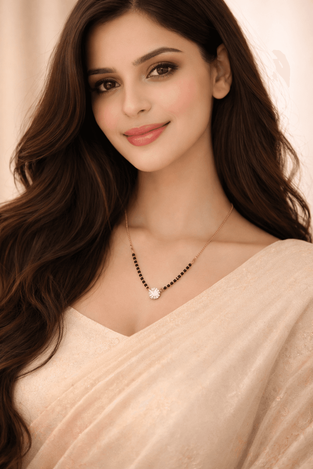 Crystal Bloom Mangalsutra - View 1